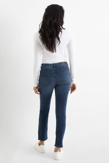 Femmes - Slim jean - mid waist - bleu foncé