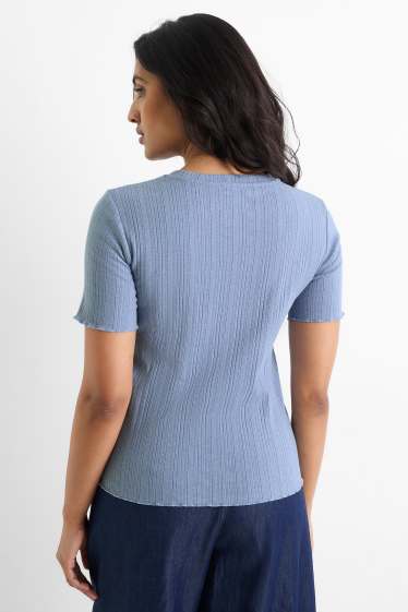 Femmes - T-shirt - regular fit - bleu