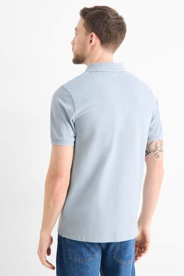Men - Polo shirt - slim fit - light blue