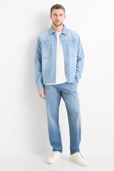 Hommes - Jean chino - tapered fit - bleu clair