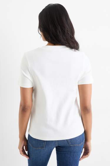 Donna - T-shirt - regular fit - bianco