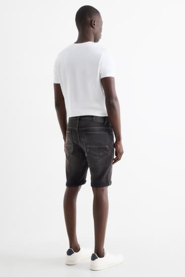 Hommes - Short en jean - Flex jog denim - LYCRA® - noir