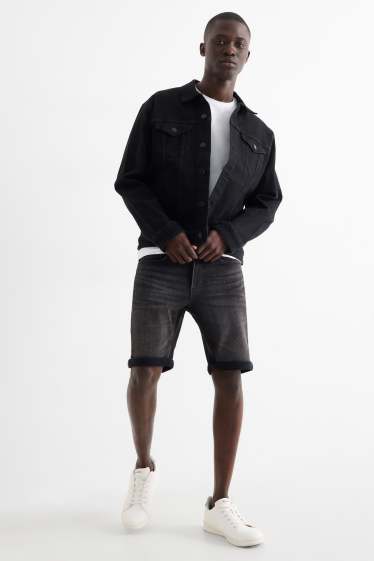 Hommes - Short en jean - Flex jog denim - LYCRA® - noir