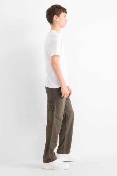 Children Boys - Trousers - khaki