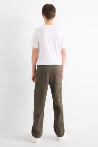 Children Boys - Trousers - khaki
