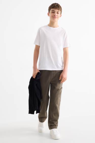 Children Boys - Trousers - khaki