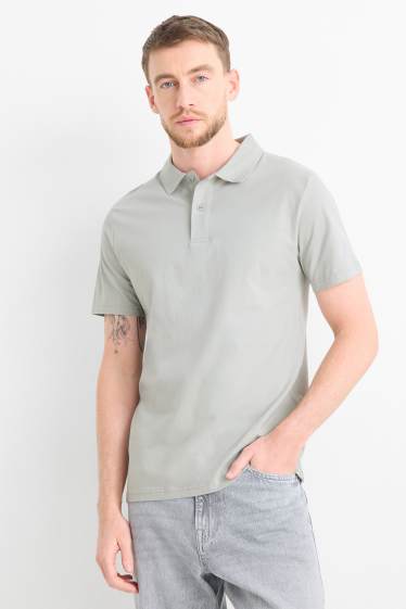 Home - Polo - regular fit - gris clar