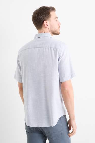 Men - Shirt - regular fit - kent collar - light blue