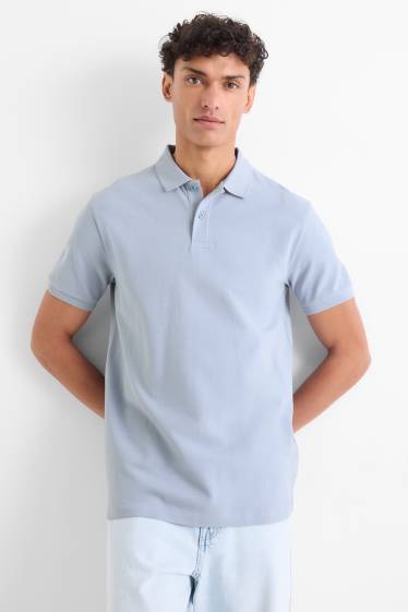 Pánské - Polokošile - regular fit - světle modrá