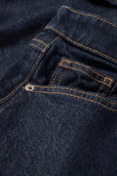 Dames - Baggy jeans - mid waist - donkerblauw