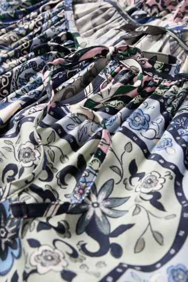 Damen - A-Linien Kleid - gemustert - bunt