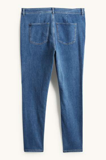 Dámské - Jegging jeans - high waist - modrá