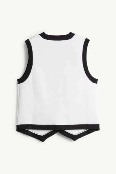 Femmes - Gilet sans manches en maille - blanc