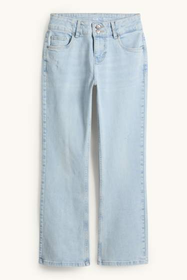 Enfants filles - Jean bootcut - LYCRA® - bleu clair