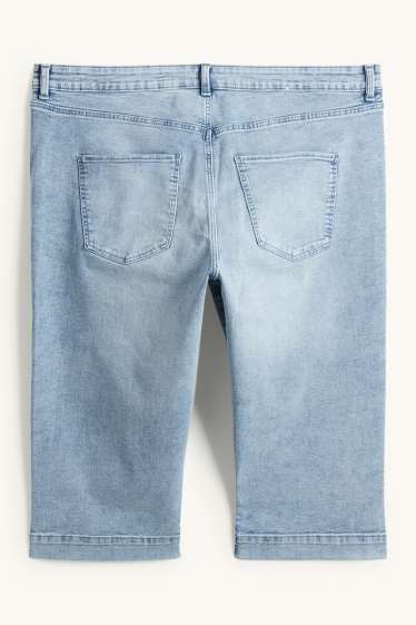 Femmes - Jean capri - mid waist - slim fit - bleu clair