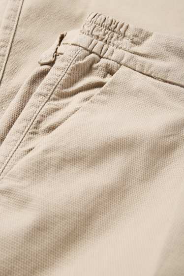 Herren - Chino - Tapered Fit - strukturiert - hellbeige