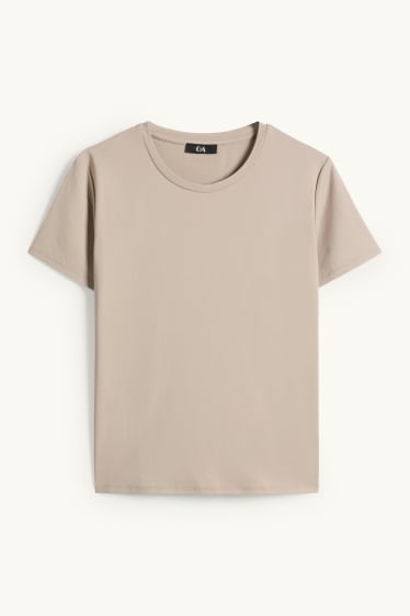 Femei - Tricou - slim fit - taupe