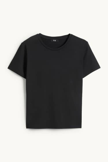 Femei - Tricou - slim fit - negru