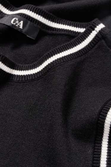 Donna - Gilet in maglia - nero