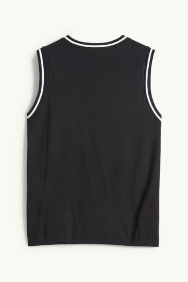 Donna - Gilet in maglia - nero
