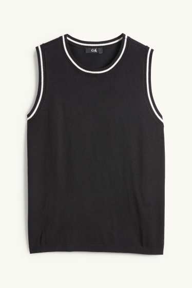Donna - Gilet in maglia - nero