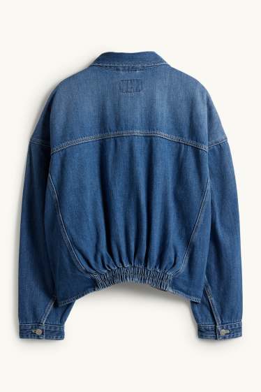 Femei - Jachetă din denim - albastru închis