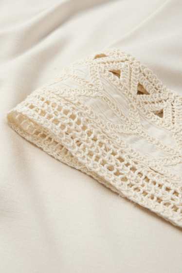 Femei - Tricou - regular fit - crem