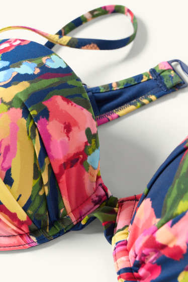 Women - Underwire bikini top - padded - LYCRA® XTRA LIFE™ - multicoloured