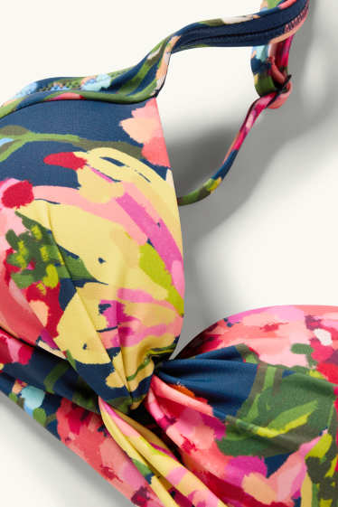 Dámské - Vrchní díl bikin - s vycpávkami - bez kostic - LYCRA® XTRA LIFE™ - tmavomodrá