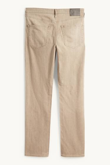 Heren - Straight jeans - beige