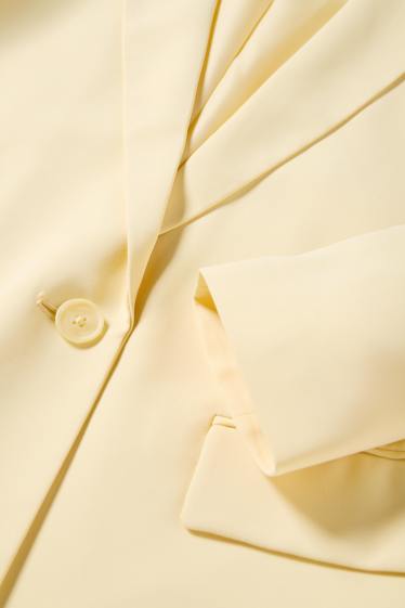 Dona - Blazer llarg - regular fit - groc clar