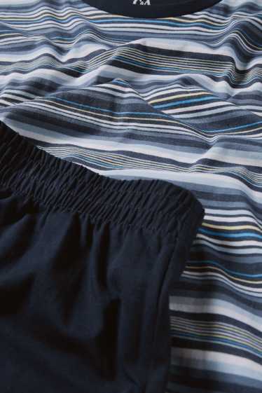 Herren - Shorty-Pyjama - dunkelblau
