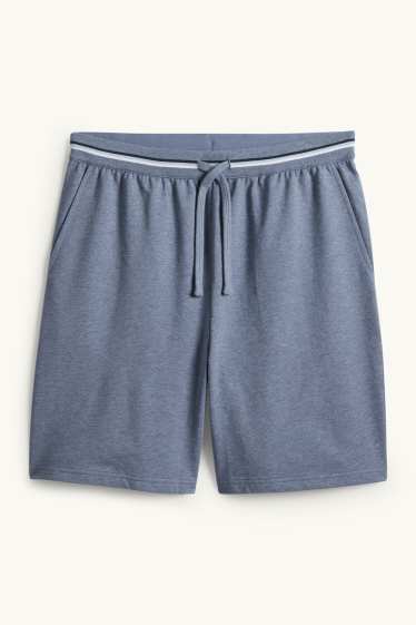 Hommes - Shorts de pyjama - bleu