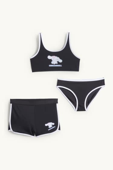 Kinder Mädchen - Cinnamoroll - Bikini und Badeshorts - LYCRA® XTRA LIFE™  - schwarz