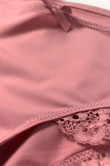 Dámské - Kalhotky hipster - korálová