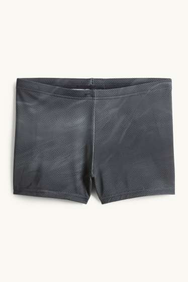 Children Boys - Swim shorts - LYCRA® XTRA LIFE™ - patterned - dark gray