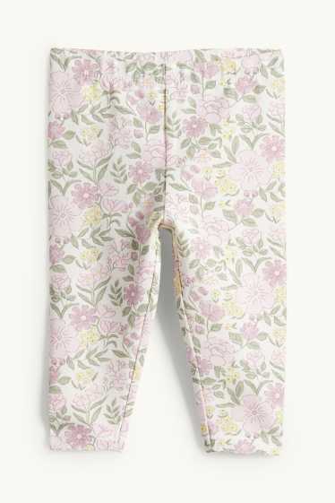 Nadó nena - Floretes - conjunt de ganxet per a nadó - 3 peces - verd