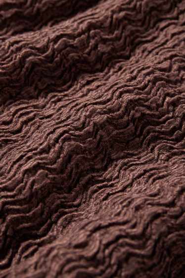 Damen - Rock - strukturiert - braun