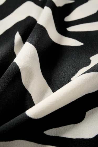 Femmes - Jupe - à motif - noir / beige