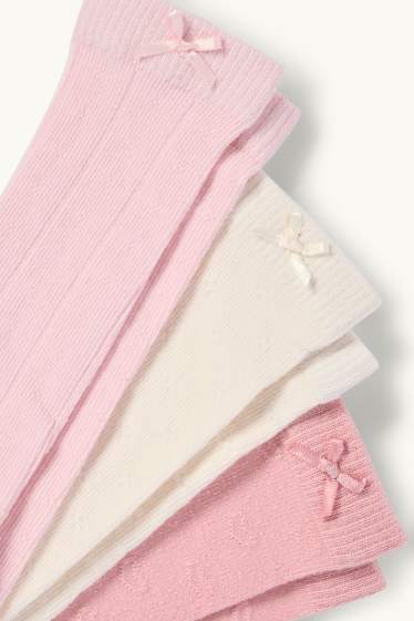 Baby Mädchen - Multipack 3er - Baby-Kniestrümpfe - rosa