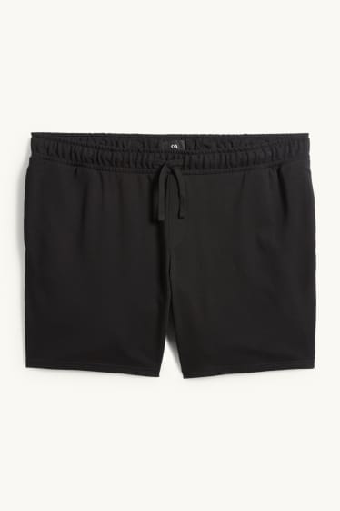 Hommes - Short en molleton - noir