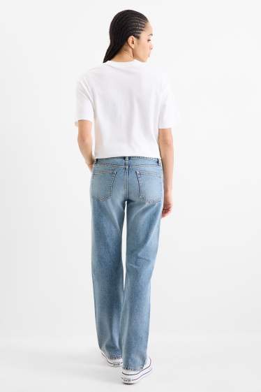 Femmes - Straight jean - low waist - jean bleu clair