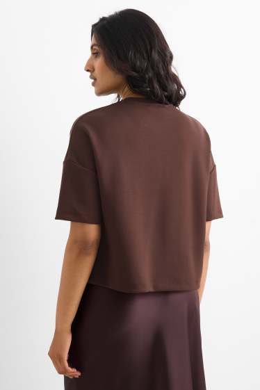 Damen - Sweatshirt - dunkelbraun