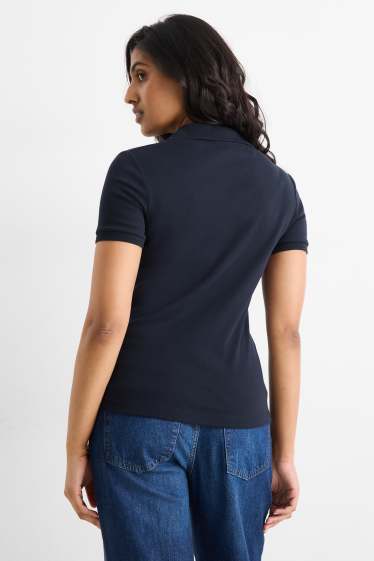 Women - Polo shirt - regular fit - dark blue