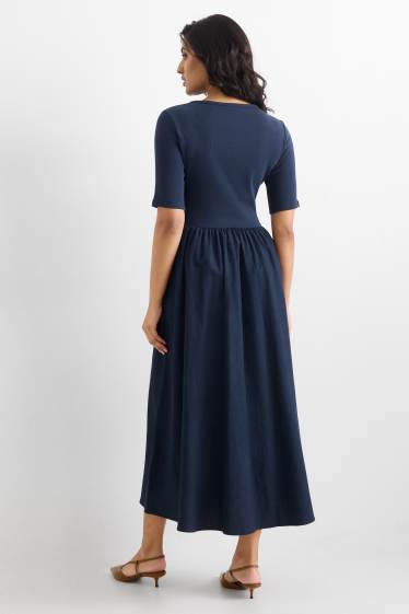 Damen - Kleid - Straight Fit - dunkelblau
