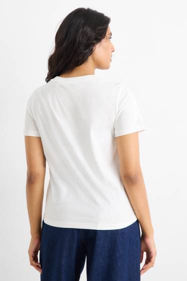 Damen - T-Shirt - Regular Fit - weiß