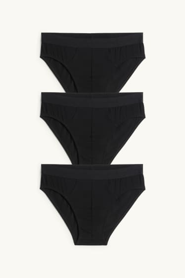 Herren - Multipack 3er - Slip - schwarz