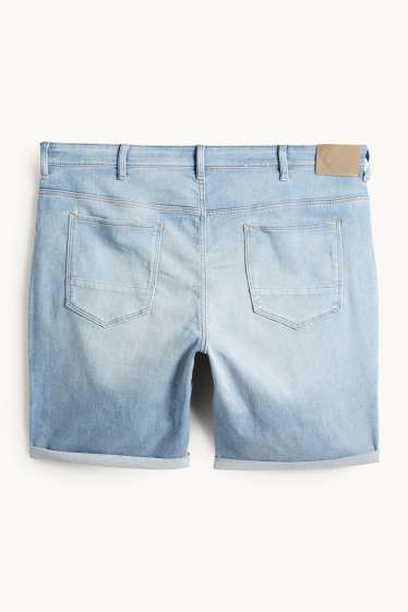 Men - Denim shorts - Flex jog denim - LYCRA® - light blue