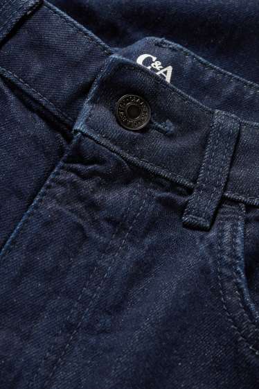 Dona - Wide leg Jeans - mid waist - blau fosc