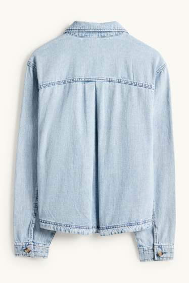 Femmes - Veste-chemise en jean - bleu clair